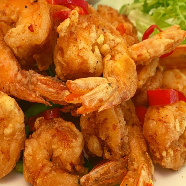 Fried Shrimp With Rice Powder